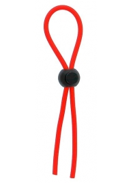 Красное эрекционное лассо с одной бусиной-утяжкой STRETCHY THIN LASSO - Dream Toys - в Улан-Удэ купить с доставкой