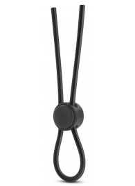 Черное силиконовое лассо на пенис SILICONE LOOP COCK RING - Blush Novelties - в Улан-Удэ купить с доставкой