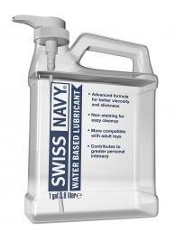 Канистра лубриканта Swiss Navy Water Based Lube на водной основе - 3,8 л. - Swiss navy - купить с доставкой в Улан-Удэ