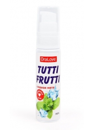 Гель-смазка Tutti-frutti со вкусом сладкой мяты - 30 гр. - Биоритм - купить с доставкой в Улан-Удэ