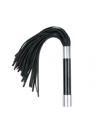 Черная плеть Easytoys Flogger With Metal Grip - 38 см. - Easy toys - купить с доставкой в Улан-Удэ