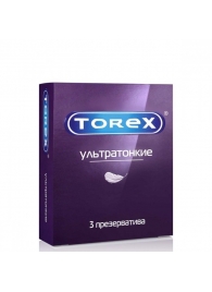 Презервативы Torex  Ультратонкие  - 3 шт. - Torex - купить с доставкой в Улан-Удэ