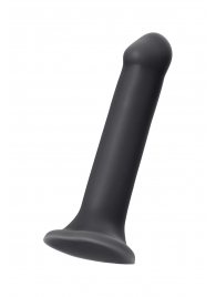 Черный фаллос на присоске Silicone Bendable Dildo XL - 20 см. - Strap-on-me - купить с доставкой в Улан-Удэ