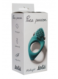 Зеленое эрекционное виброкольцо Pure Passion Midnight - Lola Games - в Улан-Удэ купить с доставкой