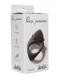 Черное эрекционное виброкольцо Pure Passion Sunset - Lola Games - в Улан-Удэ купить с доставкой