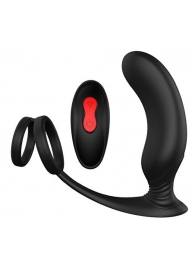 Черный массажер простаты REMOTE P-PLEASER - Dream Toys - в Улан-Удэ купить с доставкой