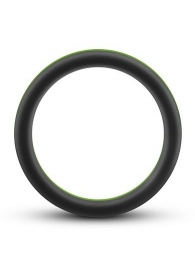 Черно-зеленое эрекционное кольцо Silicone Go Pro Cock Ring - Blush Novelties - в Улан-Удэ купить с доставкой