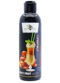 Интимный гель-смазка JUICY FRUIT с ароматом солёной карамели - 200 мл. - БиоМед - купить с доставкой в Улан-Удэ