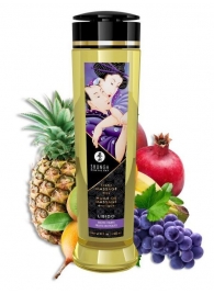 Массажное масло Libido Exotic Fruits с ароматом экзотических фруктов - 240 мл. - Shunga - купить с доставкой в Улан-Удэ