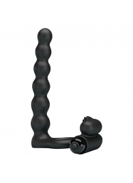 Черная насадка для двойной стимуляции Hercules Penis Sheath III - 15,3 см. - Baile - купить с доставкой в Улан-Удэ