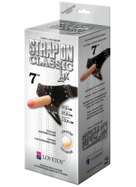 Пояс-трусики с насадкой Classic lux-Duke - 17,5 см. - LOVETOY (А-Полимер) - купить с доставкой в Улан-Удэ
