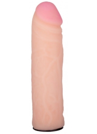 Пояс-трусики с насадкой Glamour Silver - 15,5 см. - LOVETOY (А-Полимер) - купить с доставкой в Улан-Удэ
