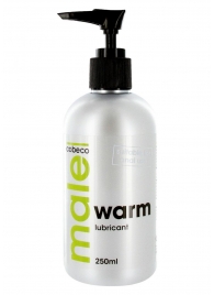 Лубрикант с согревающим эффектом MALE Cobeco Warm Lubricant - 250 мл. - Cobeco - купить с доставкой в Улан-Удэ