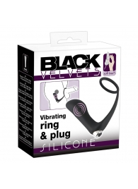 Черное эрекционное кольцо с анальной вибропробкой Vibrating Ring   Plug - Orion - в Улан-Удэ купить с доставкой