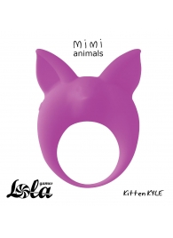 Фиолетовое эрекционное кольцо Kitten Kyle - Lola Games - в Улан-Удэ купить с доставкой