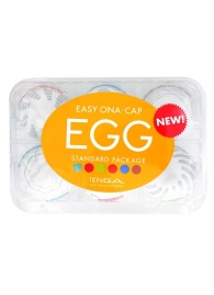 Набор из 6 мастурбаторов Tenga EGG Easy Beat с различным рельефом - Tenga - в Улан-Удэ купить с доставкой