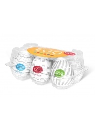 Набор из 6 мастурбаторов Tenga EGG Easy Beat с различным рельефом - Tenga - в Улан-Удэ купить с доставкой