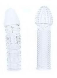 Комплект из 2 прозрачных насадок на пенис PENIS EXTENDER PACK - Dream Toys - в Улан-Удэ купить с доставкой