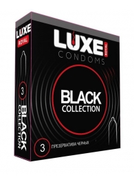 Черные презервативы LUXE Royal Black Collection - 3 шт. - Luxe - купить с доставкой в Улан-Удэ