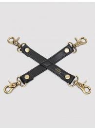 Черный фиксатор для манжет Bound to You Faux Leather Hogtie - Fifty Shades of Grey - купить с доставкой в Улан-Удэ