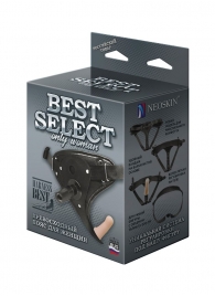 Пояс HARNESS BEST SELECT с вагинальной пробкой - LOVETOY (А-Полимер) - купить с доставкой в Улан-Удэ