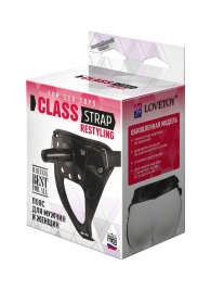Черный пояс для насадок CLASS STRAP Restyling - LOVETOY (А-Полимер) - купить с доставкой в Улан-Удэ