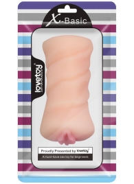 Телесный мастурбатор-вагина X-Basic Pocket Pussy без вибрации - Lovetoy - в Улан-Удэ купить с доставкой
