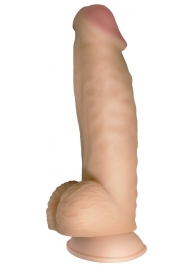 Телесный реалистичный фаллоимитатор на черных трусиках Real Big Strap-On - 34,5 см. - LOVETOY (А-Полимер) - купить с доставкой в Улан-Удэ