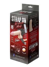 Вибрострапон Woman Midi с вагинальной пробкой - 22 см. - LOVETOY (А-Полимер) - купить с доставкой в Улан-Удэ