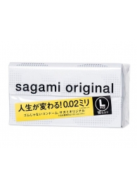 Презервативы Sagami Original 0.02 L-size увеличенного размера - 10 шт. - Sagami - купить с доставкой в Улан-Удэ