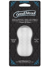 Прозрачный мини-мастурбатор Helping Head Pro - Doc Johnson - в Улан-Удэ купить с доставкой