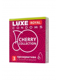 Презервативы с ароматом вишни LUXE Royal Cherry Collection - 3 шт. - Luxe - купить с доставкой в Улан-Удэ
