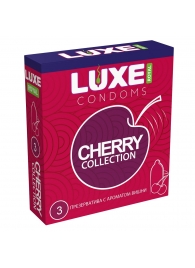 Презервативы с ароматом вишни LUXE Royal Cherry Collection - 3 шт. - Luxe - купить с доставкой в Улан-Удэ