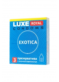 Текстурированные презервативы LUXE Royal Exotica - 3 шт. - Luxe - купить с доставкой в Улан-Удэ