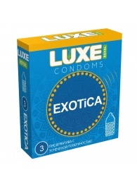 Текстурированные презервативы LUXE Royal Exotica - 3 шт. - Luxe - купить с доставкой в Улан-Удэ