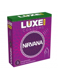 Презервативы с увеличенным количеством смазки LUXE Royal Nirvana - 3 шт. - Luxe - купить с доставкой в Улан-Удэ