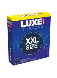Презервативы увеличенного размера LUXE Royal XXL Size - 3 шт. - Luxe - купить с доставкой в Улан-Удэ