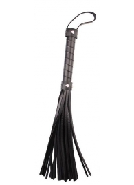 Черная многохвостая плеть Pleasure Whip - 46 см. - Chisa - купить с доставкой в Улан-Удэ