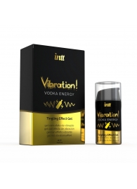 Жидкий интимный гель с эффектом вибрации Vibration! Vodka Energy - 15 мл. - INTT - купить с доставкой в Улан-Удэ