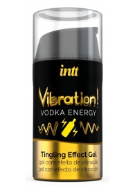 Жидкий интимный гель с эффектом вибрации Vibration! Vodka Energy - 15 мл. - INTT - купить с доставкой в Улан-Удэ