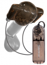 Дымчатый вибростимулятор головки пениса Dual Vibrating Head Teaser - Pipedream - в Улан-Удэ купить с доставкой