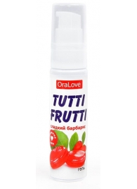 Гель-смазка Tutti-frutti со вкусом барбариса - 30 гр. - Биоритм - купить с доставкой в Улан-Удэ