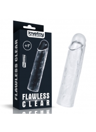 Прозрачная насадка-удлинитель Flawless Clear Penis Sleeve Add 1 - 15,5 см. - Lovetoy - в Улан-Удэ купить с доставкой