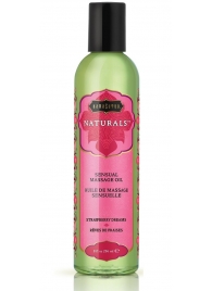 Массажное масло Naturals Strawberry Dreams с ароматом клубники - 236 мл. - Kama Sutra - купить с доставкой в Улан-Удэ