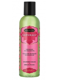 Массажное масло Naturals Strawberry Dreams с ароматом клубники - 59 мл. - Kama Sutra - купить с доставкой в Улан-Удэ