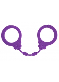 Фиолетовые силиконовые наручники Suppression - Lola Games - купить с доставкой в Улан-Удэ