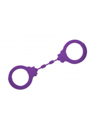 Фиолетовые силиконовые поножи Limitation - Lola Games - купить с доставкой в Улан-Удэ