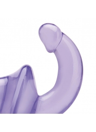 Фиолетовый безремневой страпон Strapless Strap-On - Lux Fetish - купить с доставкой в Улан-Удэ