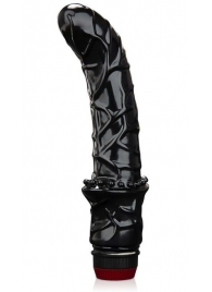 Черный вибромассажер простаты 6  Premium Prostate Massager - BlueLine - в Улан-Удэ купить с доставкой