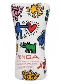 Мастурбатор-туба Keith Haring Soft Tube CUP - Tenga - в Улан-Удэ купить с доставкой